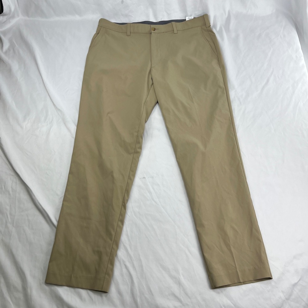 Ben Hogan Performance Golf Chino Khaki‎ Tan Flat Front Pants